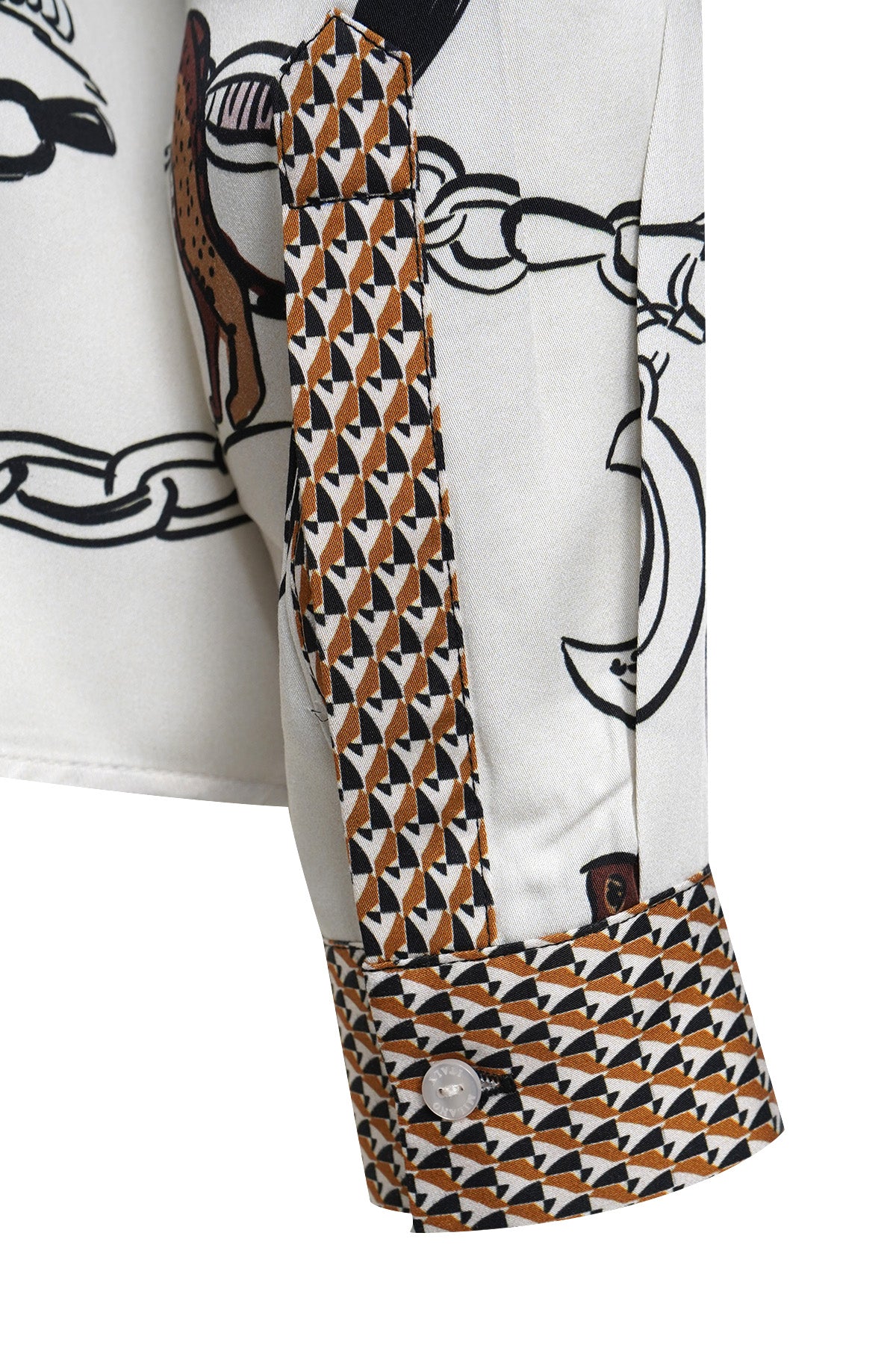Milano Shirt Blouse Sand Print