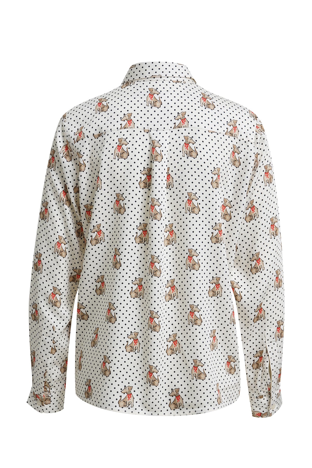 Milano Polka Blouse Sand Print