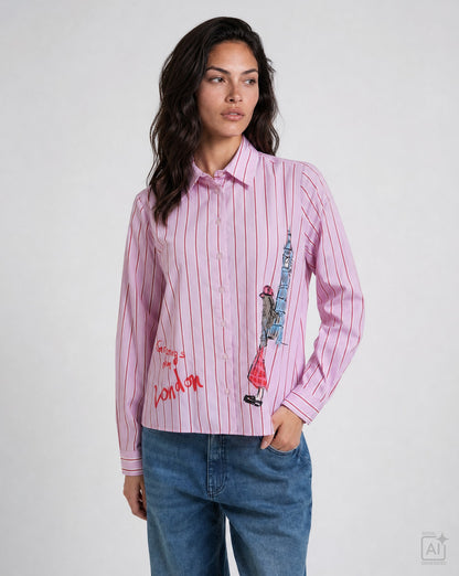 Milano Shirt Blouse Chili Print