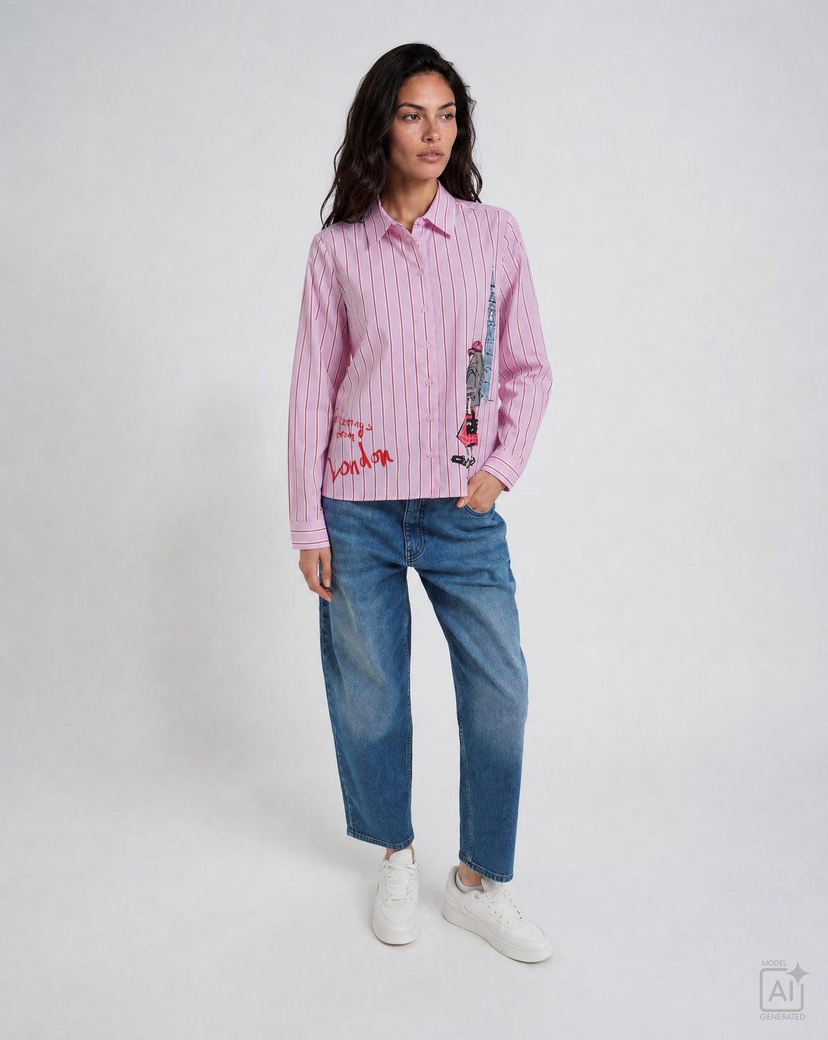 Milano Shirt Blouse Chili Print