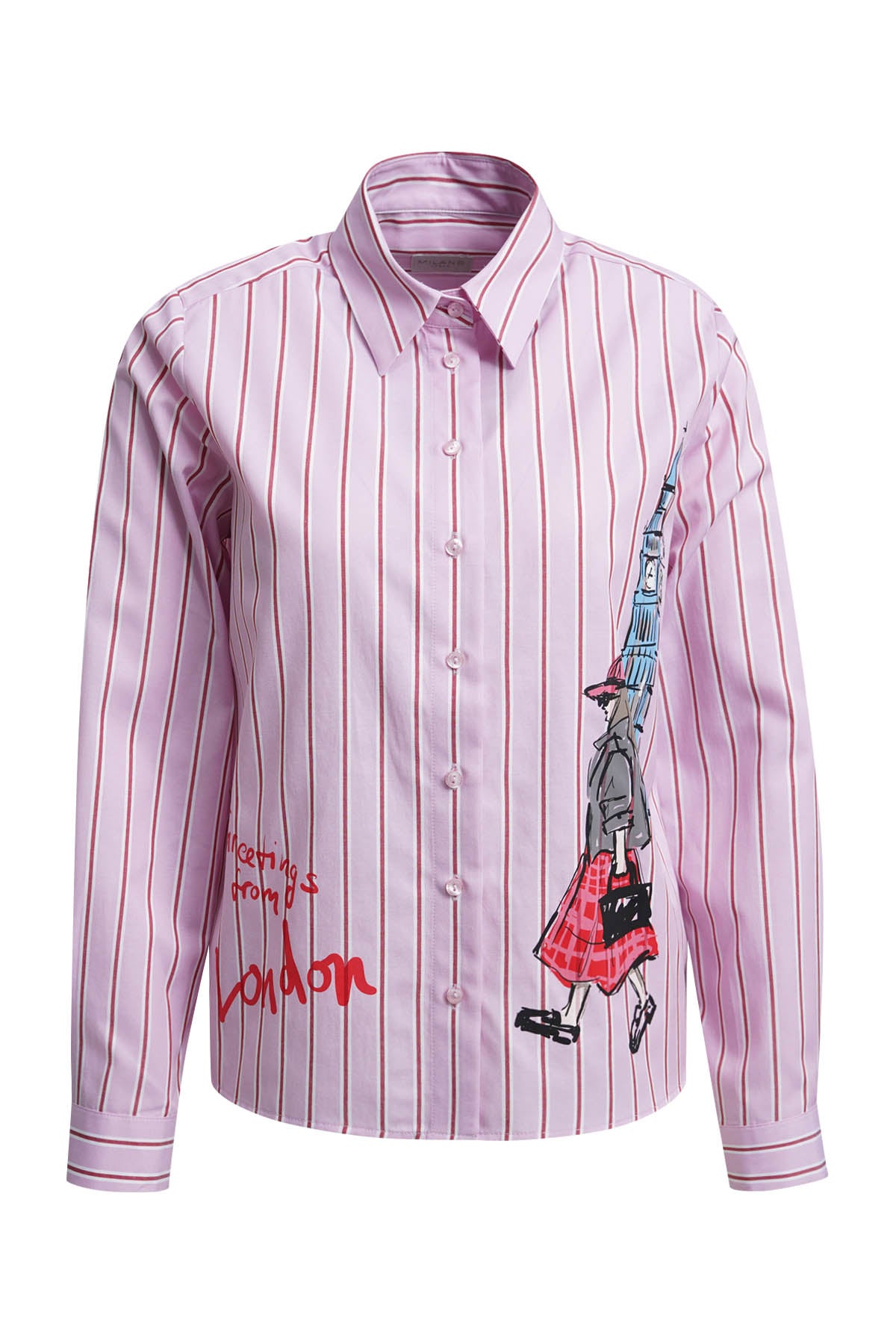 Milano Shirt Blouse Chili Print