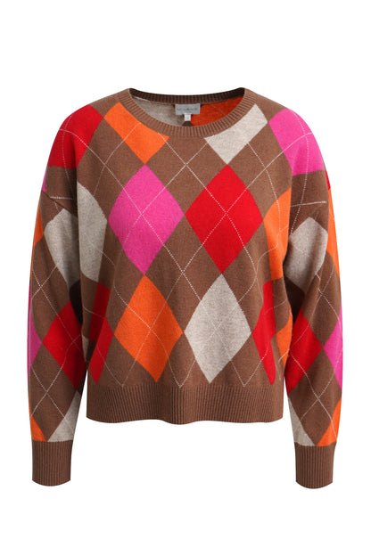Milano Round Neck Pullover Chili Print