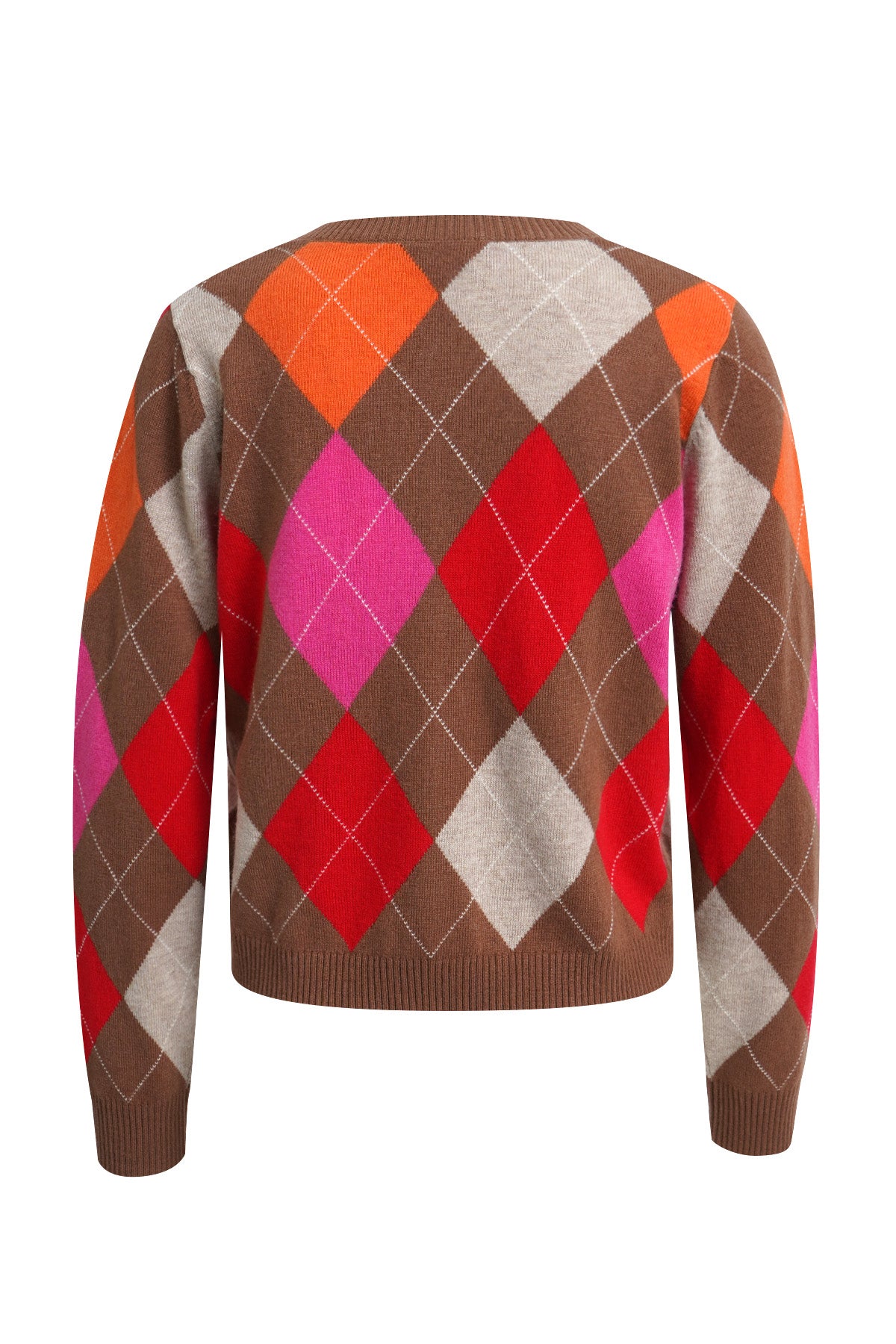 Milano Round Neck Cardigan Chili Print