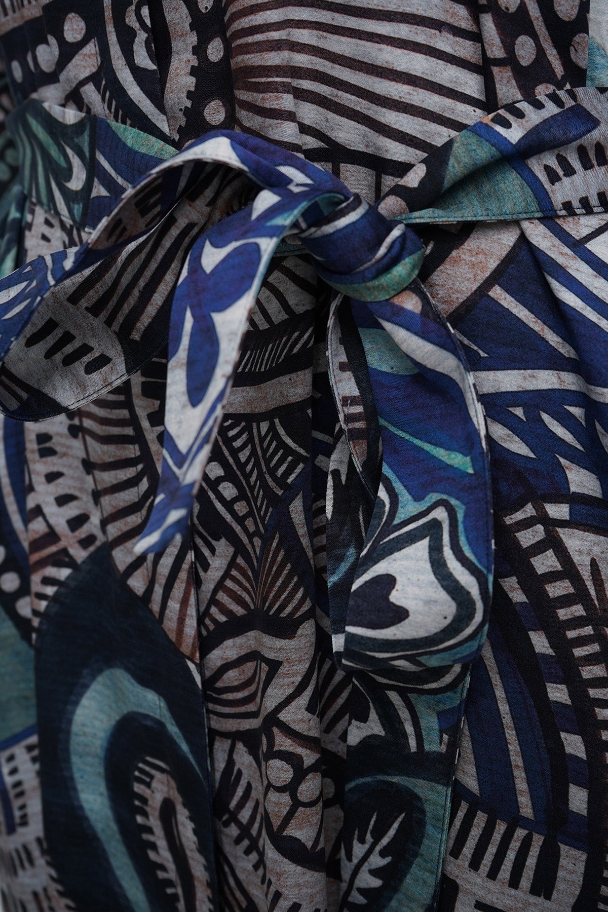 Milano Shirt Dress Navy Print