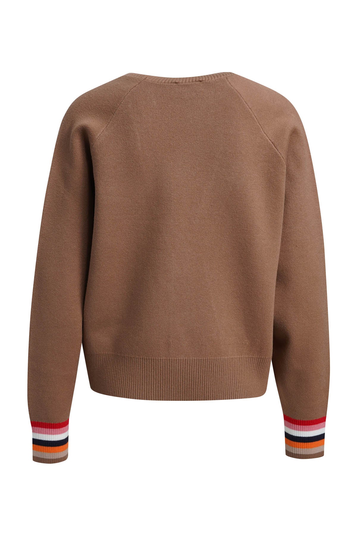 Milano Raglan Sleeve Cardigan Carmel Print