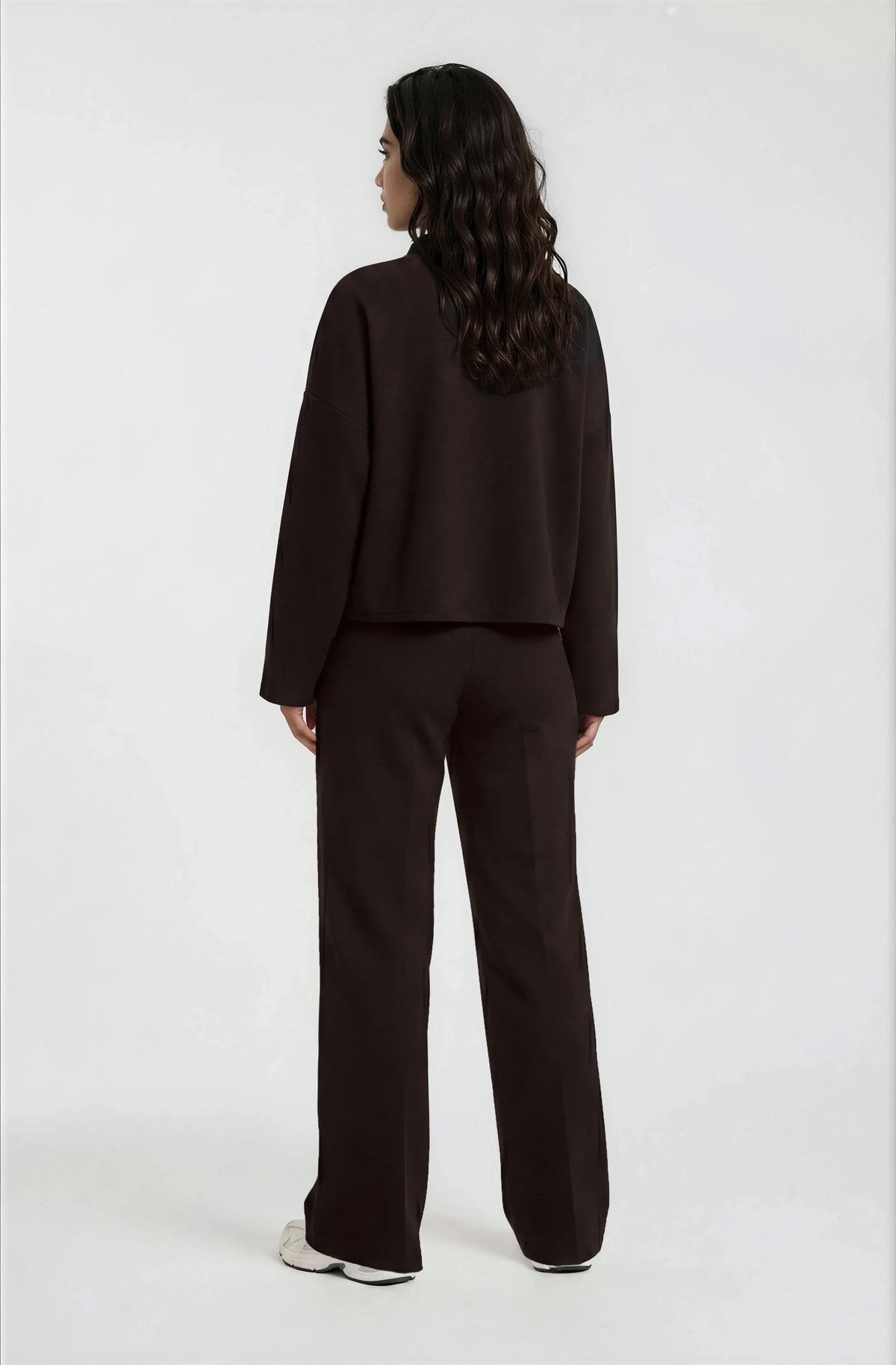 Milano Wide Leg Trousers Mocca Print