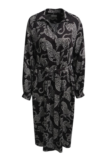 Milano Shirt Dress Mocca Print