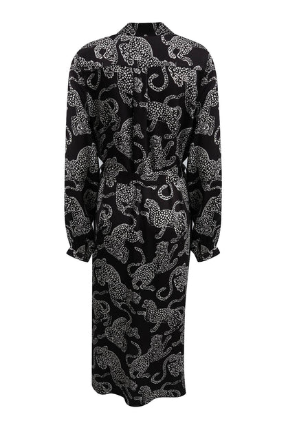 Milano Shirt Dress Mocca Print