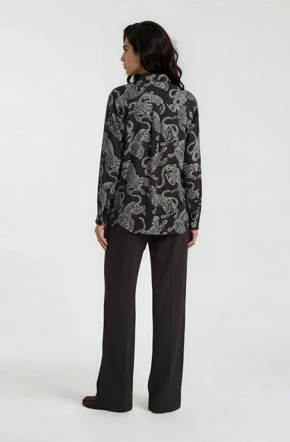 Milano Shirt Blouse Mocca Print