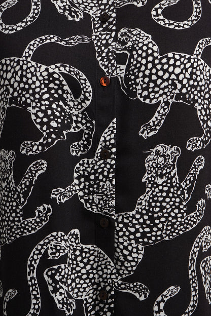 Milano Shirt Blouse Mocca Print