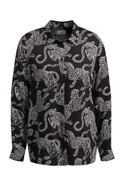 Milano Shirt Blouse Mocca Print