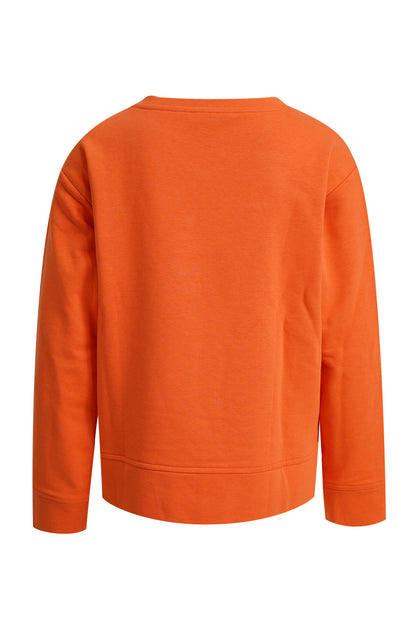 Milano Round Neck Sweatshirt Orange