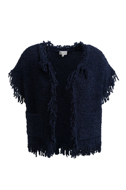 Milano Sleeveless Vest Top Navy