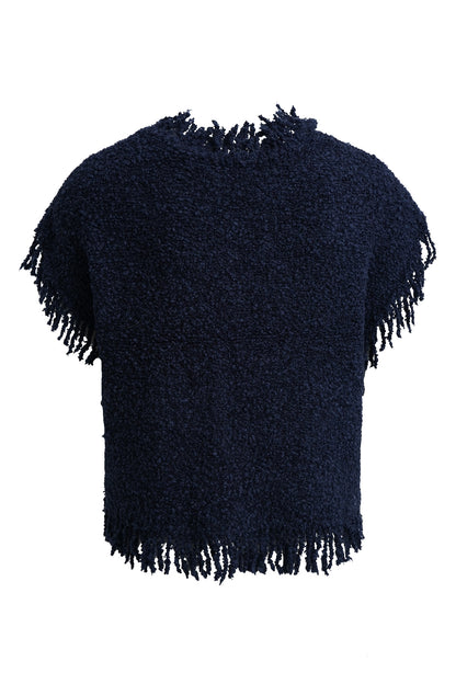 Milano Sleeveless Vest Top Navy