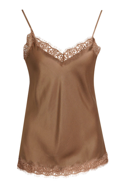Milano Lace Top Caramel