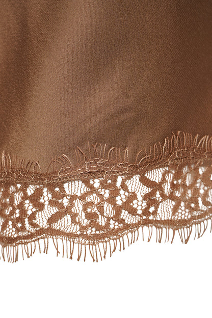 Milano Lace Top Caramel