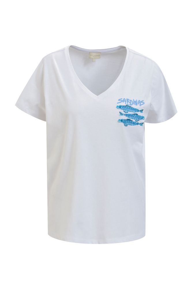 Milano V-Neck T-Shirt White