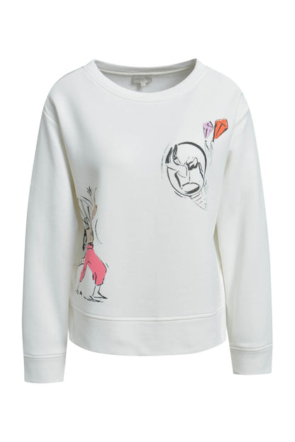 Milano Round Neck Sweatshirt  Offwhite