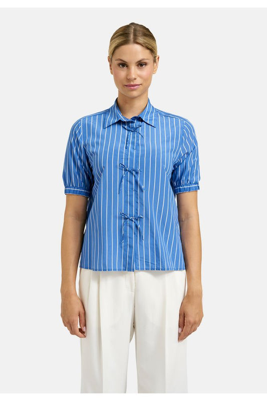 Milano Shirt Blouse Blue Print