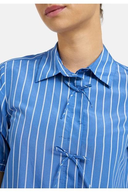 Milano Shirt Blouse Blue Print