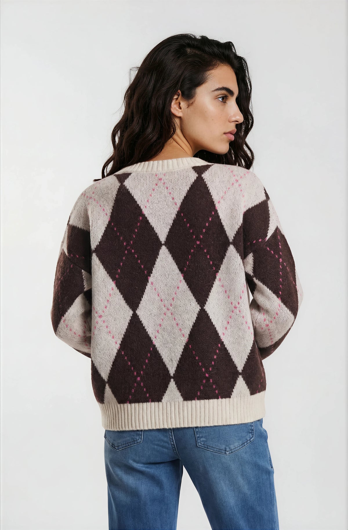 Milano Pullover Mocca Print