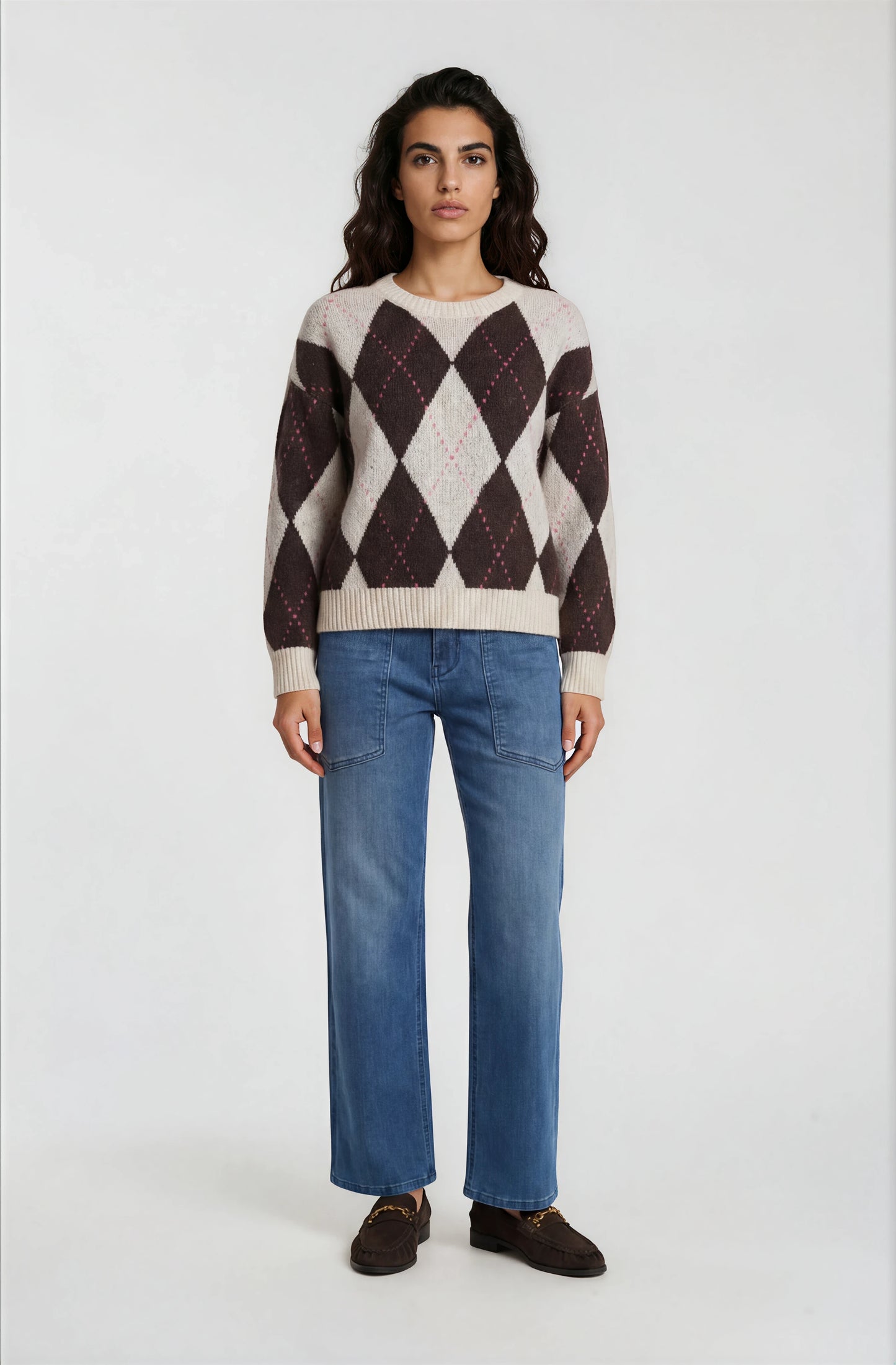 Milano Pullover Mocca Print