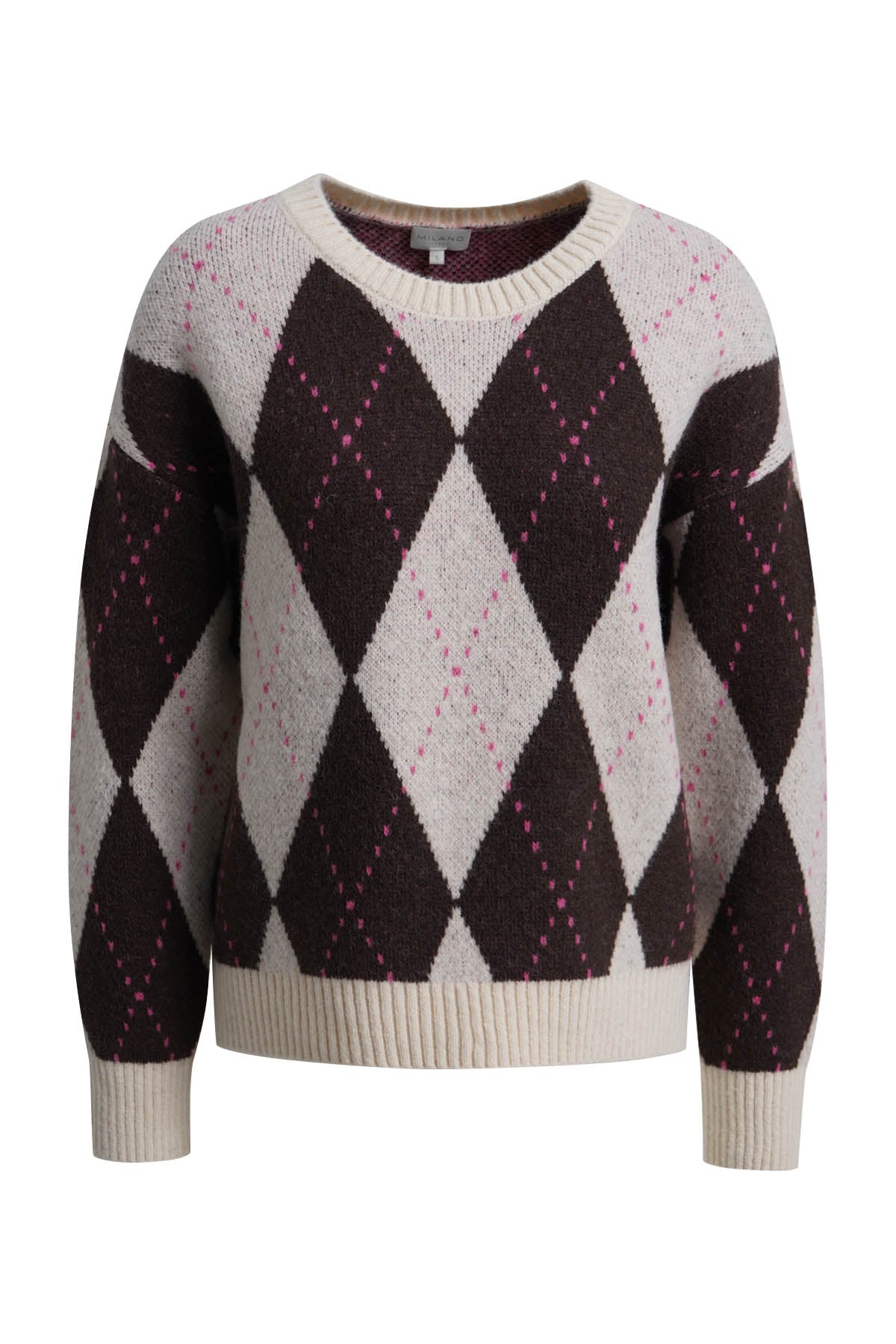 Milano Pullover Mocca Print
