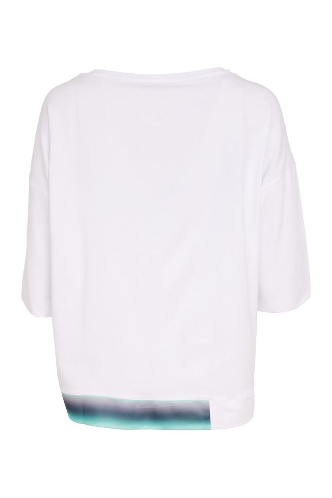 NAYA Placement Print Top White/Mint