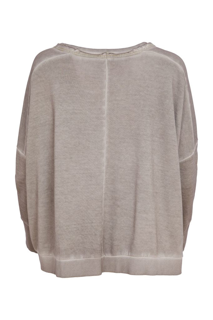 NAYA Faded Wash Sweater Taupe