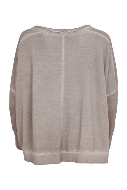 NAYA Faded Wash Sweater Taupe