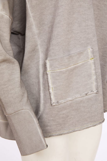 NAYA Faded Wash Sweater Taupe