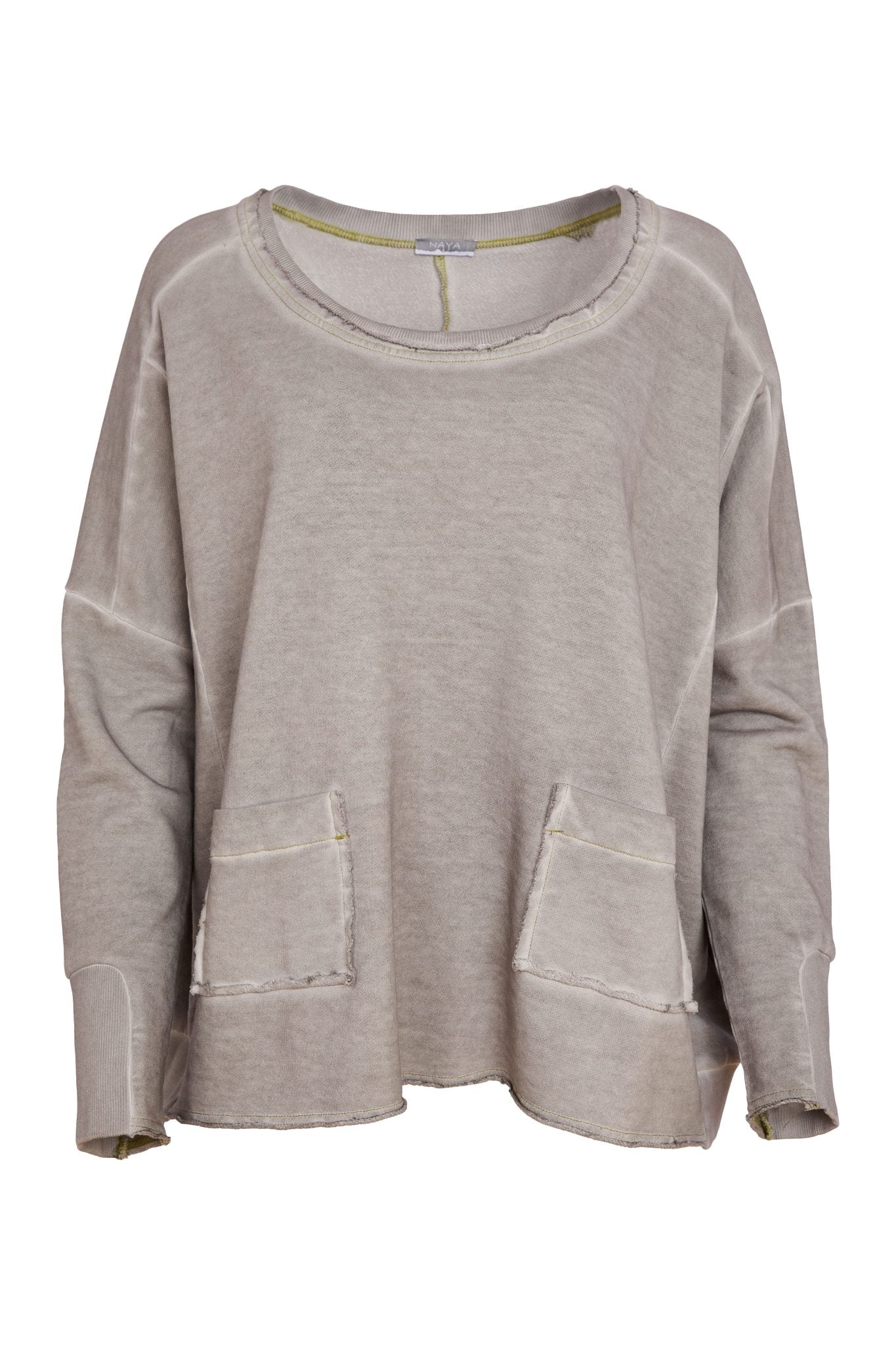 NAYA Faded Wash Sweater Taupe