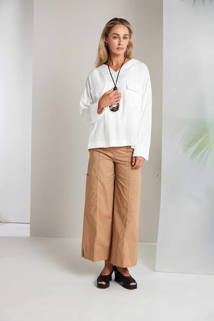 NAYA Wide Leg Trouser Biscuit