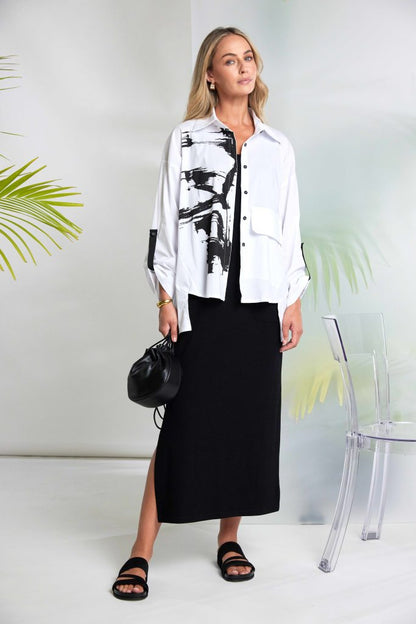 NAYA Basic Jersey Dress Black