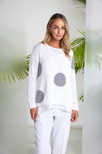 NAYA Sport Print Organic Knit White/Dove
