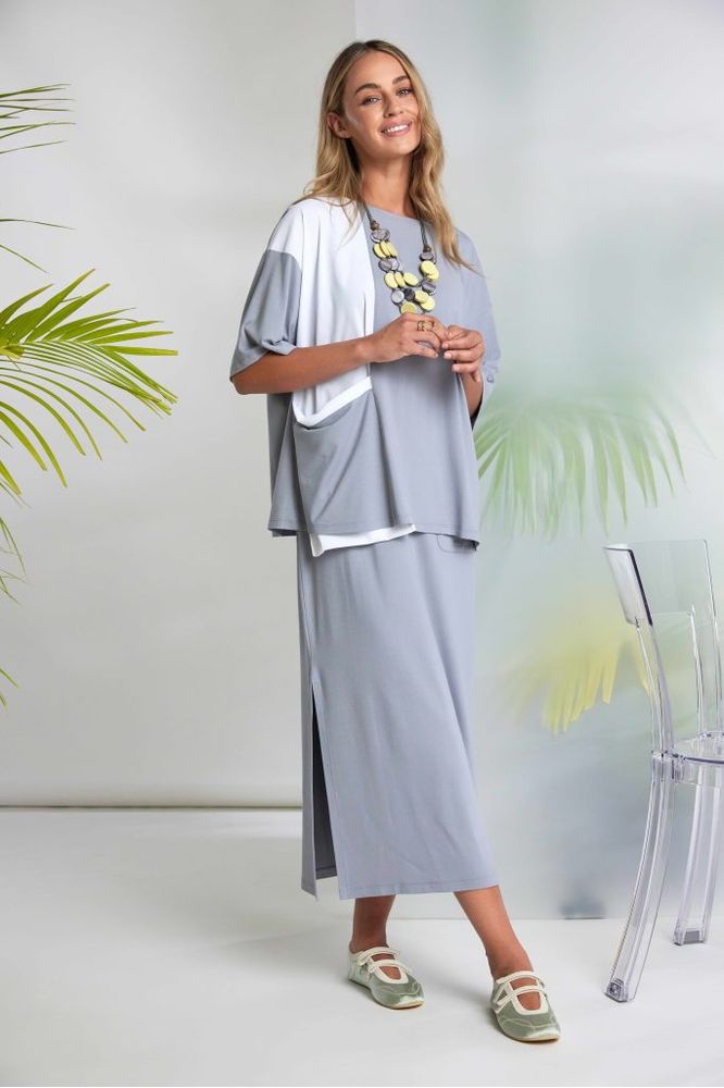 NAYA Basic Jersey Dress Dove