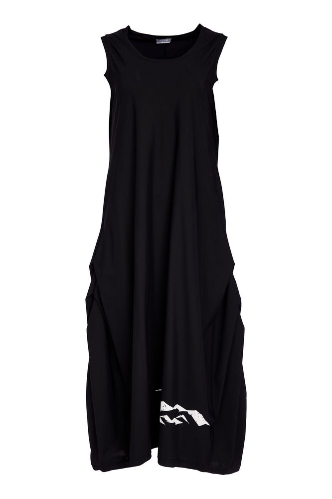NAYA Round Neck Dress Black/White