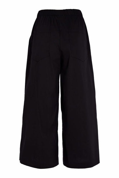 NAYA Crop Wide Leg Trouser Black