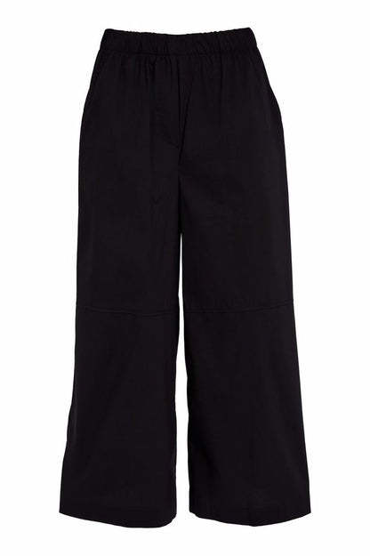 NAYA Crop Wide Leg Trouser Black