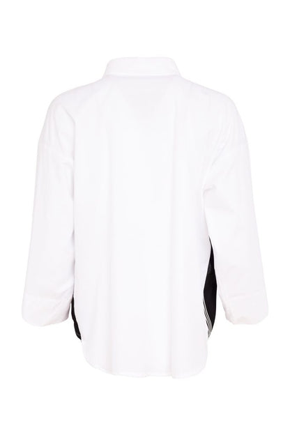 NAYA Placement Print Shirt White/Black