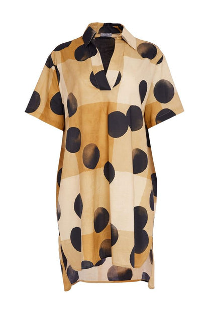 NAYA Spot Print Tunic Tan