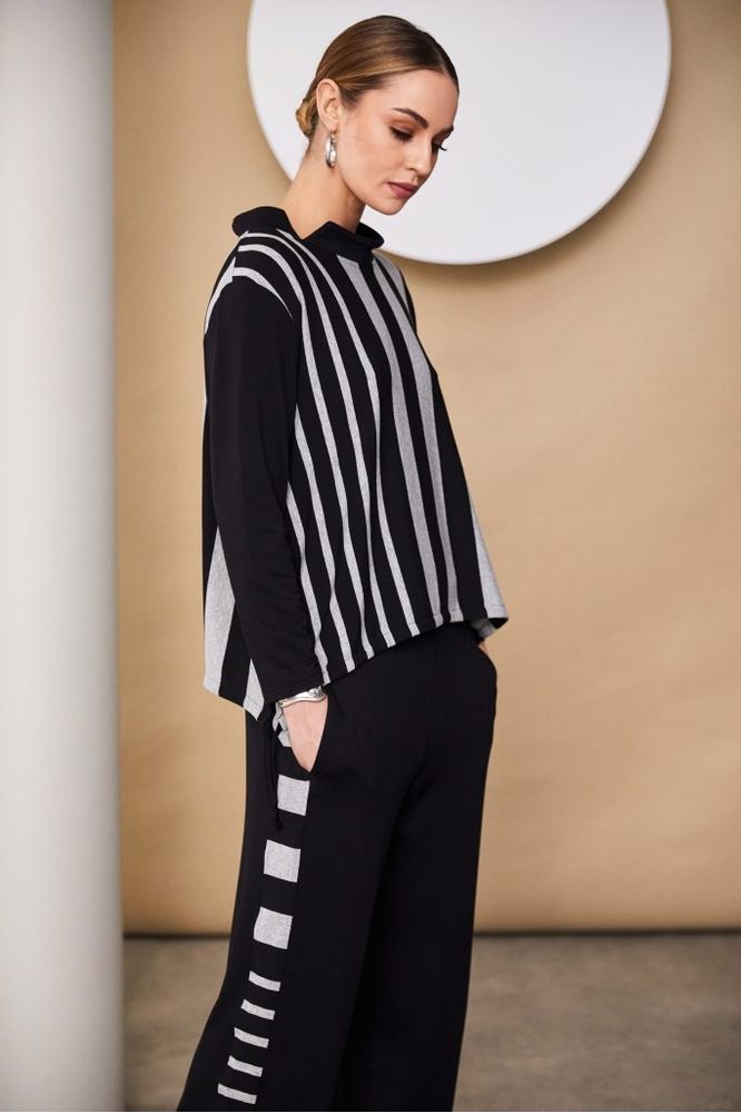 AW24 NAYA Stripe Drawstring Top