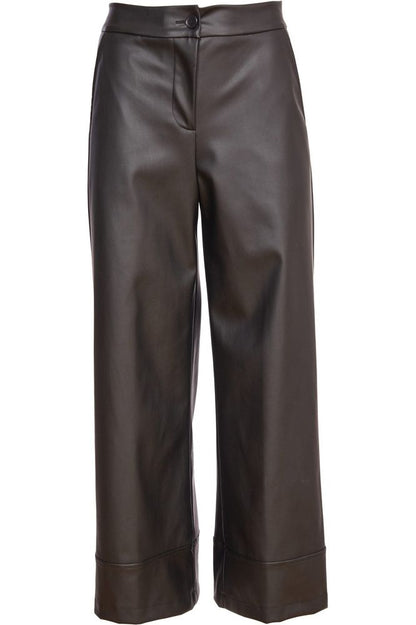 AW24 NAYA Wide Leg Leatherette Trouser