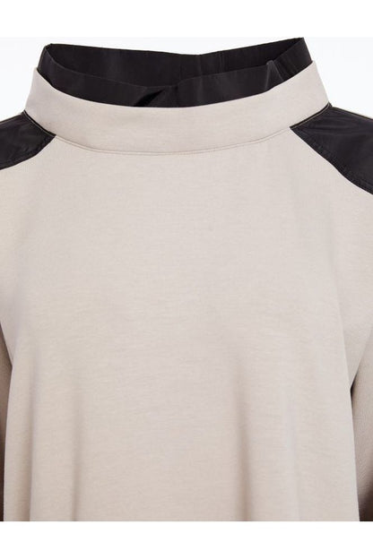 NAYA Soft Sweatshirt Pocket Taupe/Black