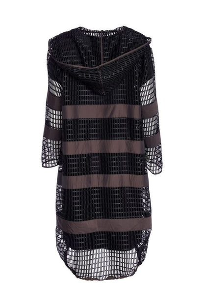 NAYA Loose Weave Long Jacket