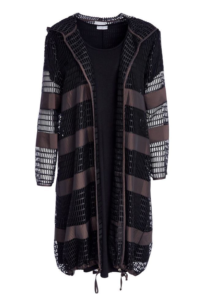 NAYA Loose Weave Long Jacket
