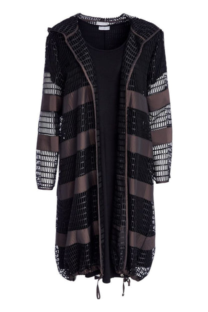 NAYA Loose Weave Long Jacket