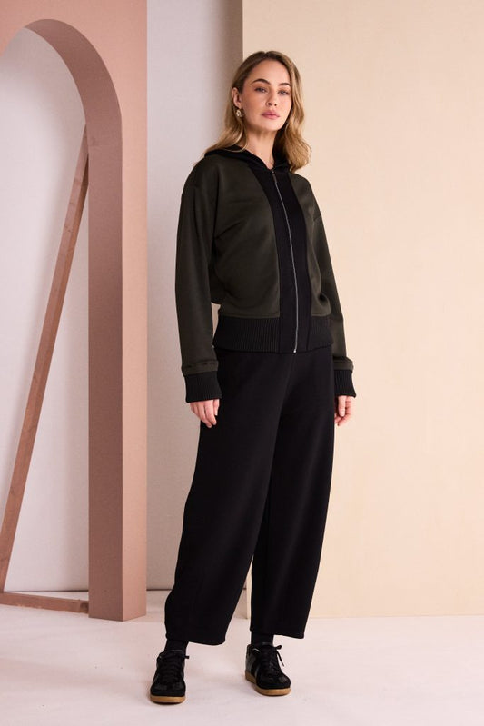 Naya Darts Hem Balloon Trouser Black