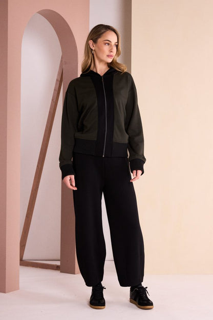 Naya Darts Hem Balloon Trouser Black