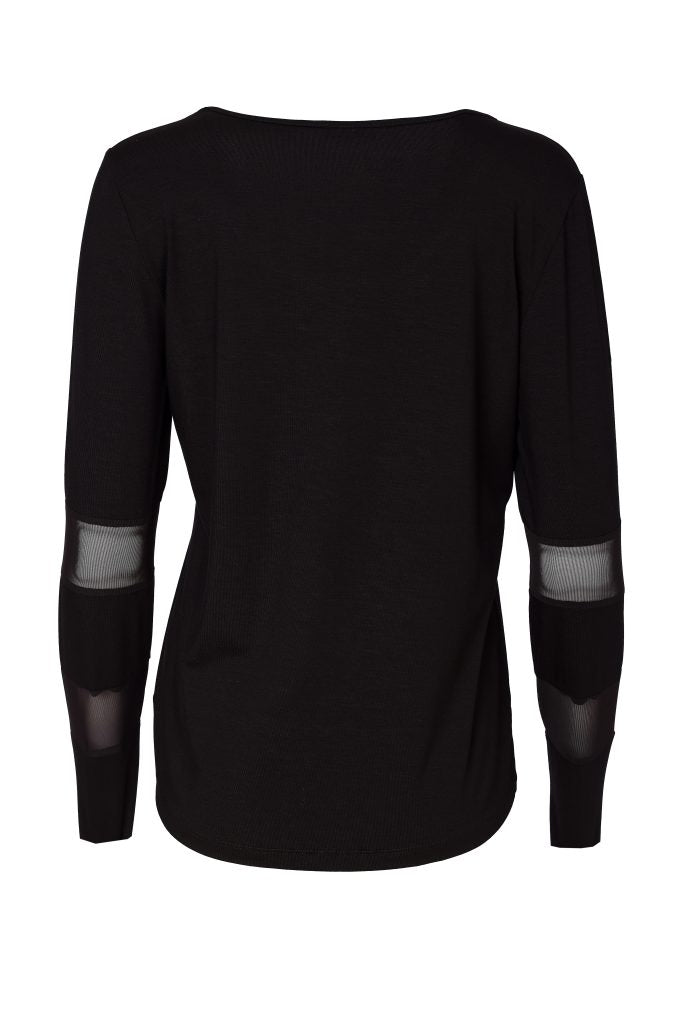 Naya Top Mesh Sleeve Black